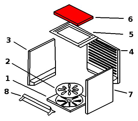 Austroflamm Stola røgvenderplade Austroflamm Stola røgvenderplade