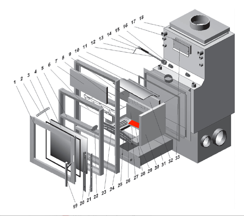 Gerco Regent GR 15 Bodenstein hinten rechts Explosionszeichnung Gerco Regent GR 15 Bodenstein hinten rechts Explosionszeichnung