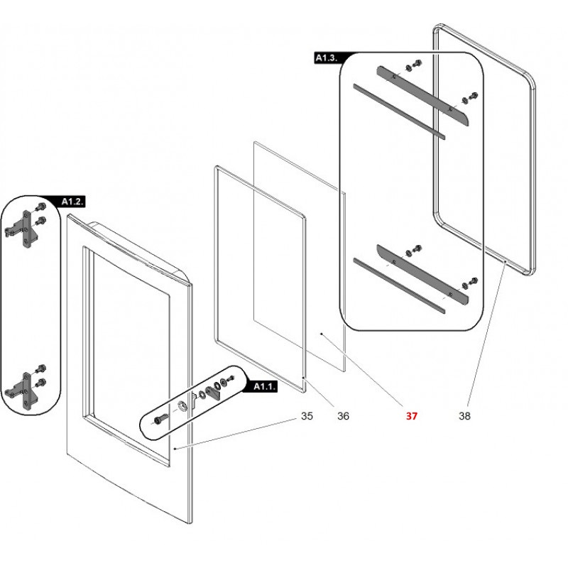 Haas-Sohn Pelletto III 434.08 glas Haas-Sohn Pelletto III 434.08 glas
