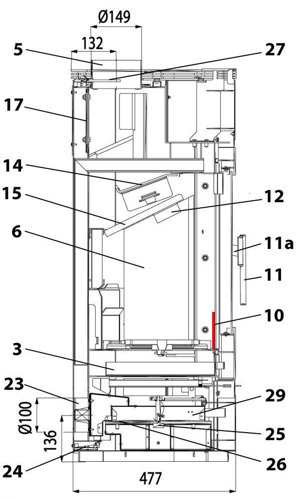 Haas-Sohn I 3020 stående rist