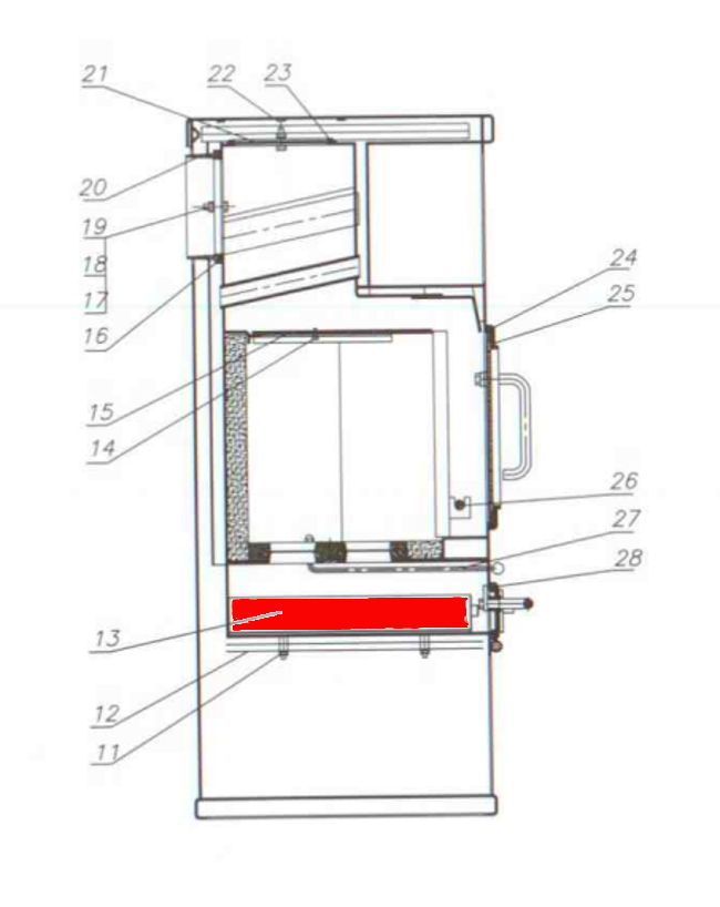 Fireplace Neapel askeskuffe