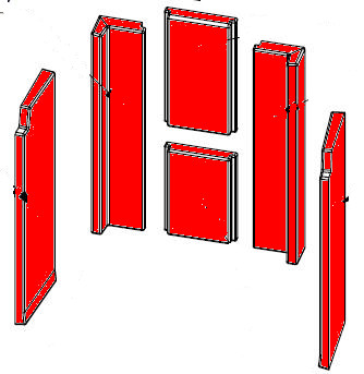 Spartherm Seo S pietra laterale set