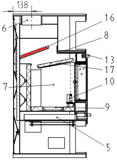 Haas-Sohn Riga 150.17 røgvenderplade oven