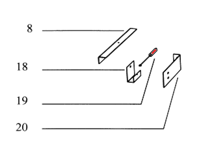Supra HF 4950 fjeder lås brændkammerdør Supra HF 4950 fjeder lås brændkammerdør