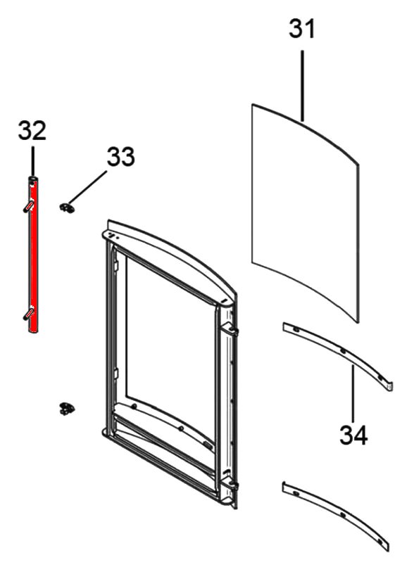 Oranier Hera R poignée de porte A Oranier Hera R poignée de porte A