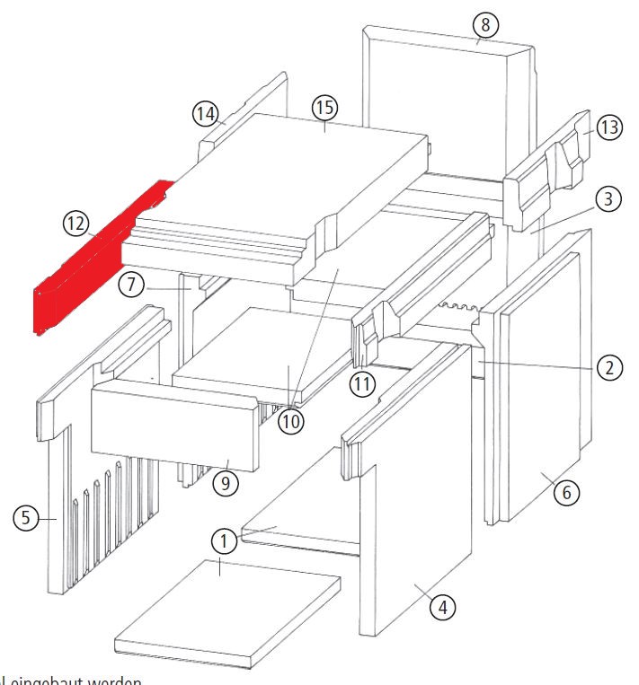 Leda Diamant H11 revêtement chambre de combustion gauche avant