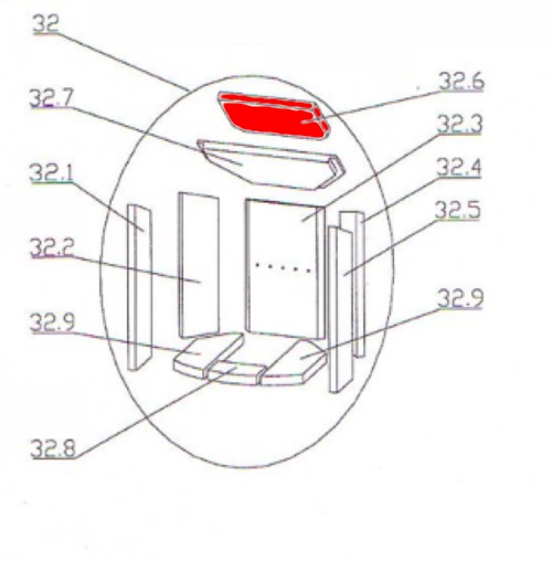 Oranier Polar 6 déflecteur haut B Oranier Polar 6 déflecteur haut B