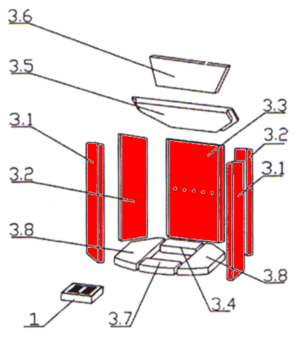 Oranier Polar 4 pierre latérale kit A