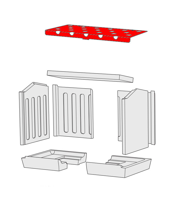 Contura i11A vlamplaat Staal