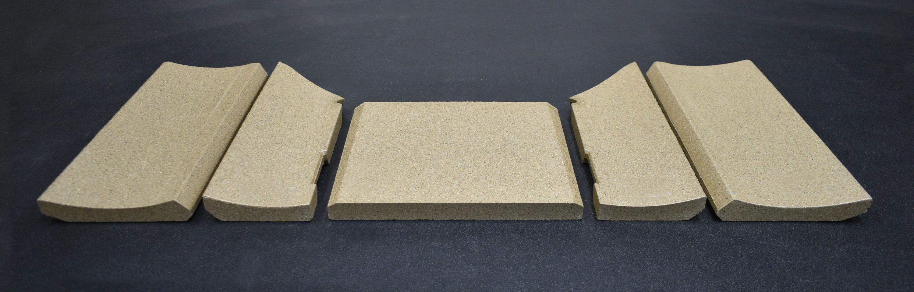 Contura 520S Style Seitenstein Set Feuerraumstein