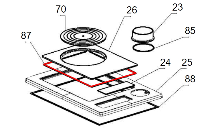 La Nordica Rosetta Maiolica joint d’étanchéité haut cadre du troupeau C La Nordica Rosetta Maiolica joint d’étanchéité haut cadre du troupeau C