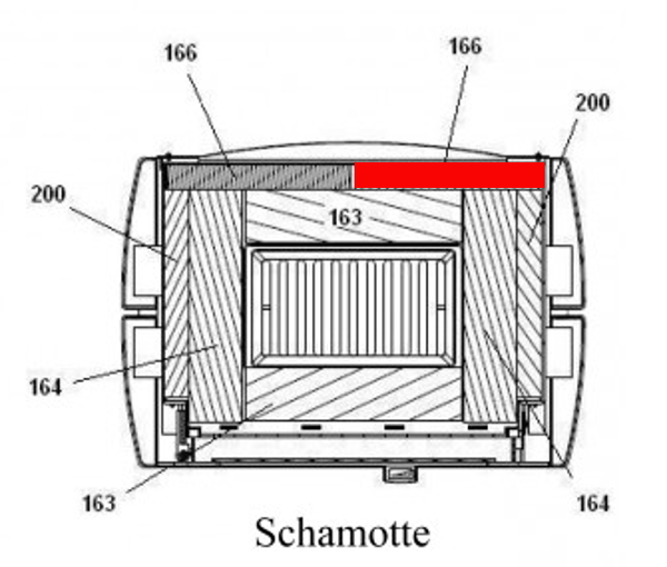 Haas+Sohn Palma 318.15 Rückwandstein rechts Feuerraumstein Haas+Sohn Palma 318.15 Rückwandstein rechts Feuerraumstein