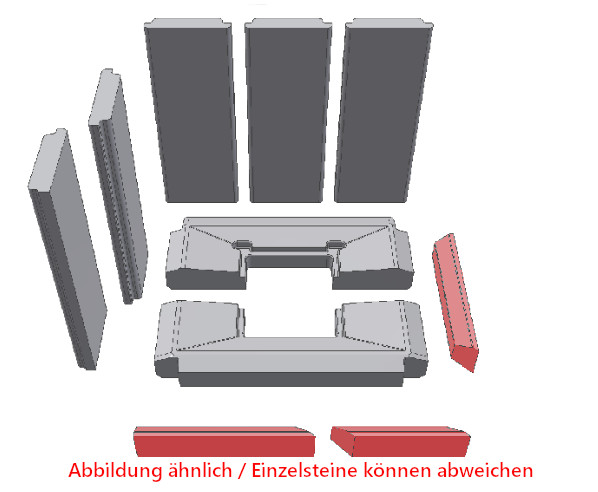 Schmid Ekko R 67(45)/51 Voorste steen Set A Schmid Ekko R 67(45)/51 Voorste steen Set A
