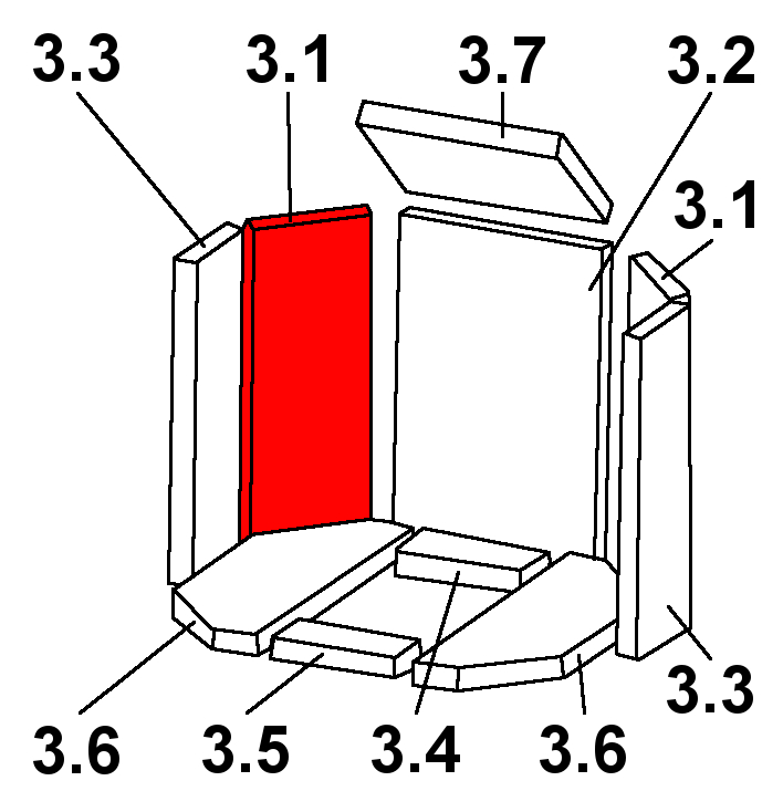 Oranier Tampere 8 pierre latérale gauche arrière B Oranier Tampere 8 pierre latérale gauche arrière B