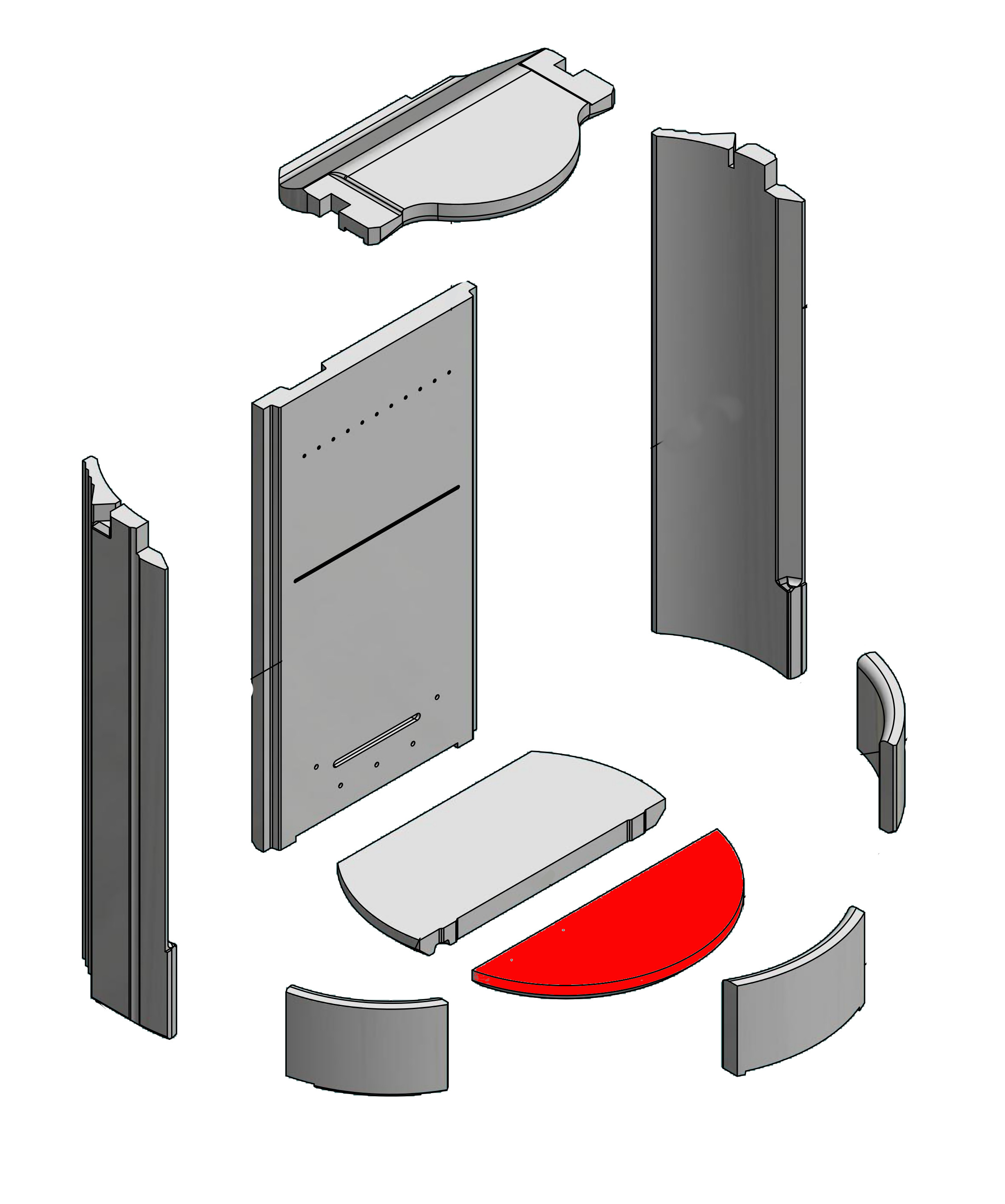 Attika Pilar Clever Air pietra per fondo anteriore Attika Pilar Clever Air pietra per fondo anteriore