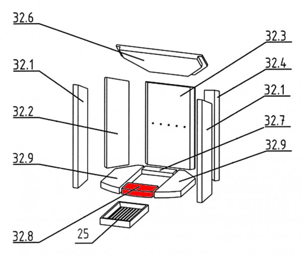 Oranier Arktis 8 Bodemsteen voorkant D Oranier Arktis 8 Bodemsteen voorkant D