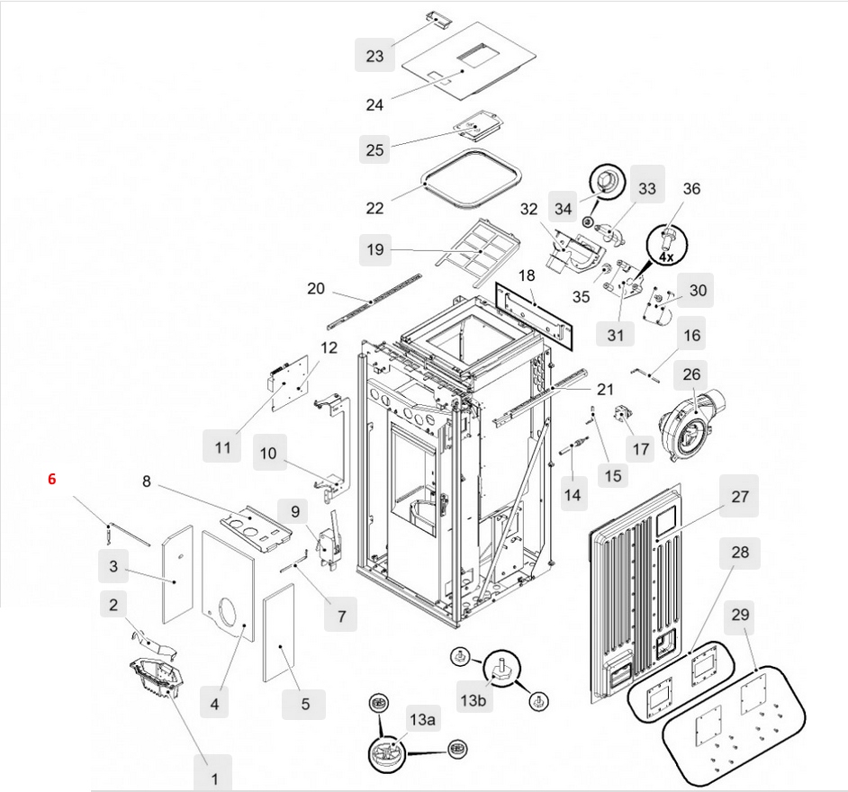 Haas-Sohn HSP 6 Premium 539.08 Vlamtemperatuursensor Haas-Sohn HSP 6 Premium 539.08 Vlamtemperatuursensor