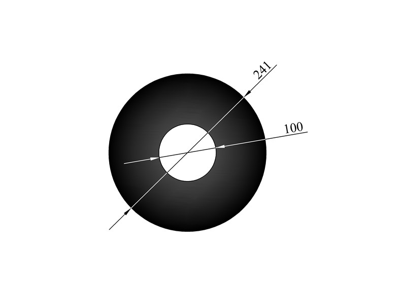 Wandrosette für Pelletrohre - Randbreite 70 mm 01046856