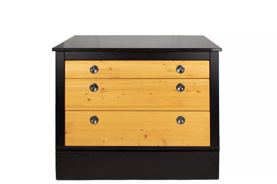 Der Merklinger Outdoor Modul "Irmi" (3 x breite Schubladen) Der Merklinger Outdoor Modul "Irmi" (3 x breite Schubladen)