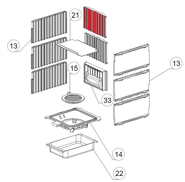 La Nordica Gemma panneau arrière haut A
