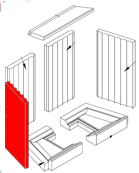 Spartherm Varia Sh Seitenstein links A Explosionszeichnung Spartherm Varia Sh Seitenstein links A Explosionszeichnung