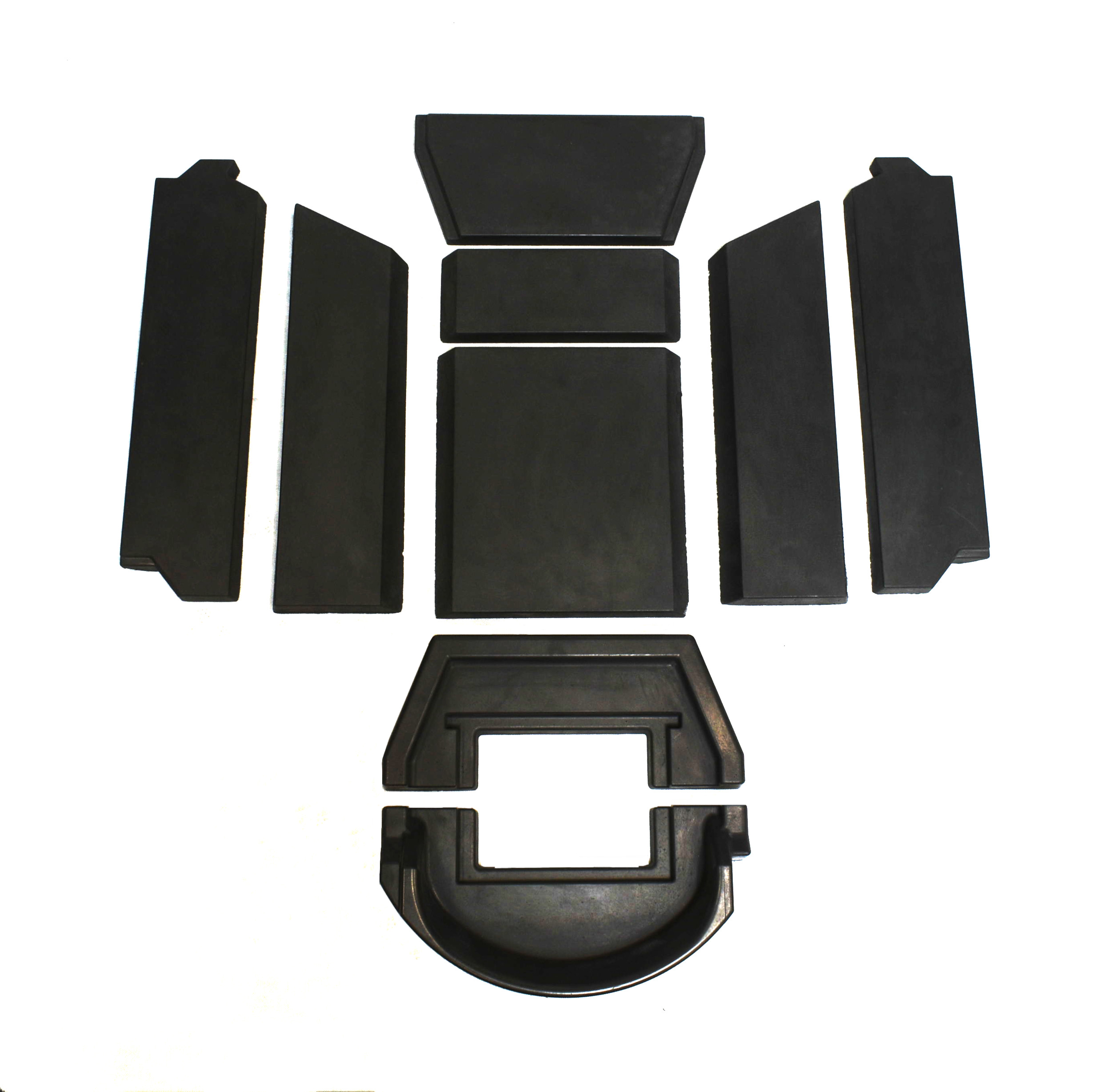 Spartherm ambiente a4 revêtement de chambre de combustion kit noir