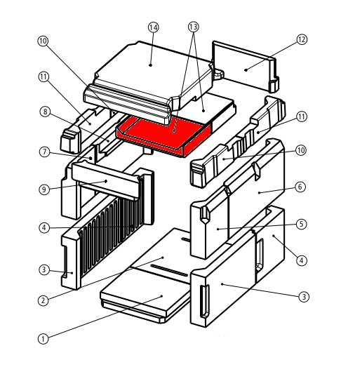 Leda Rubin K19 deflettore di tiraggio in basso anteriore Leda Rubin K19 deflettore di tiraggio in basso anteriore