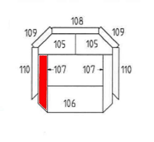Haas-Sohn Bornholm 164.17 pietra per fondo a sinistra B Haas-Sohn Bornholm 164.17 pietra per fondo a sinistra B