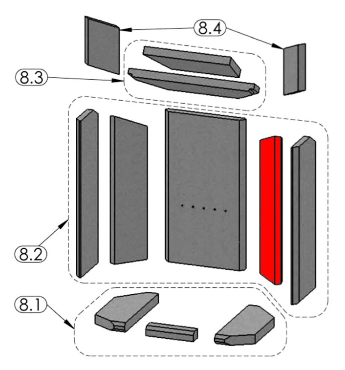 Oranier Pori 7 Zijsteen rechts achteraan B Oranier Pori 7 Zijsteen rechts achteraan B