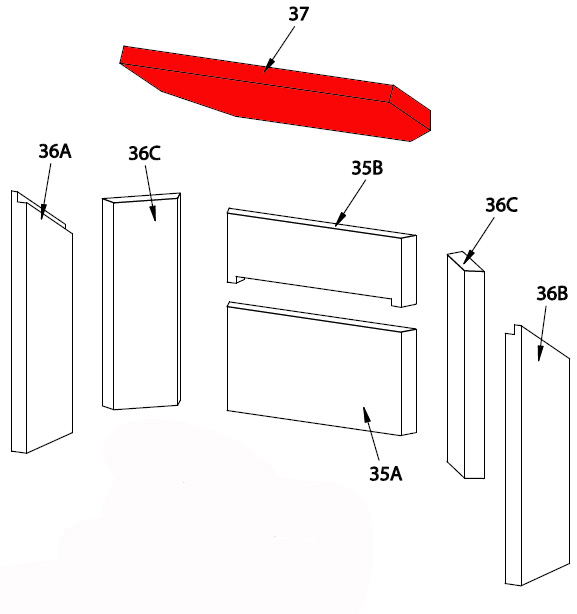 Königshütte Corvus Zugumlenkung Explosionszeichnung Königshütte Corvus Zugumlenkung Explosionszeichnung
