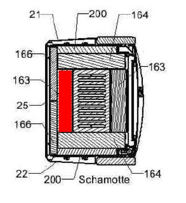 Haas+Sohn Andro 307.15 Bodenstein hinten Feuerraumstein