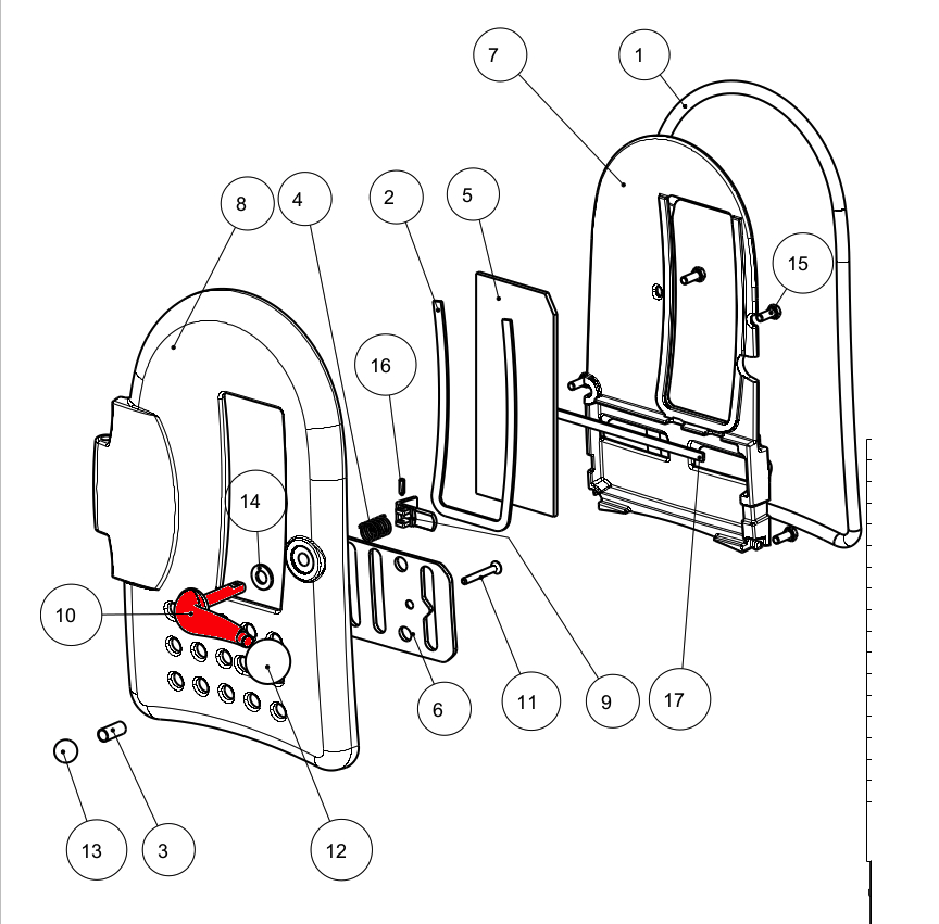 Austroflamm G1 boccola impugnatura sportello Austroflamm G1 boccola impugnatura sportello