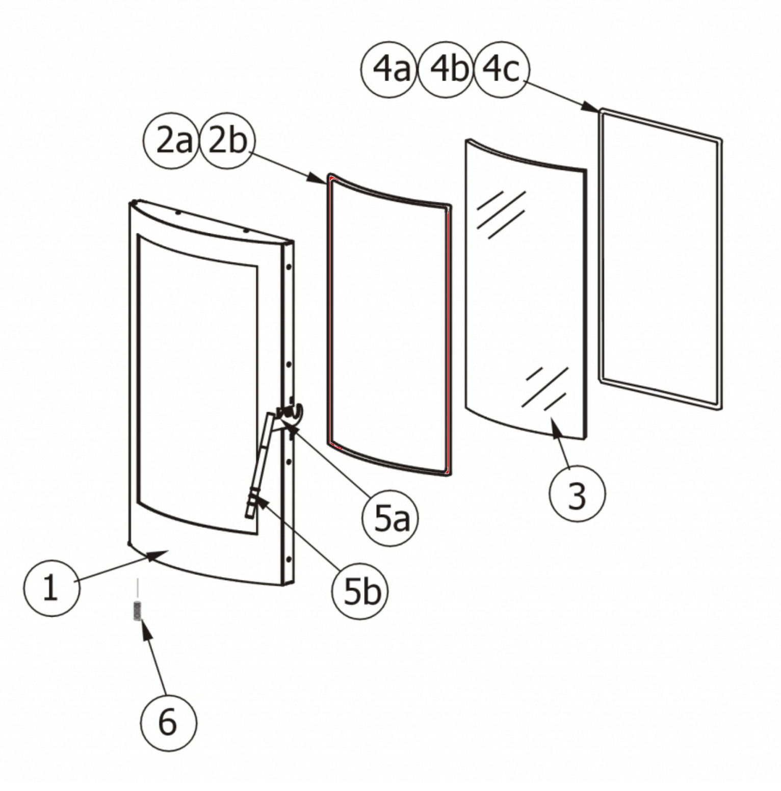 MCZ Quasar dørpakning MCZ Quasar dørpakning