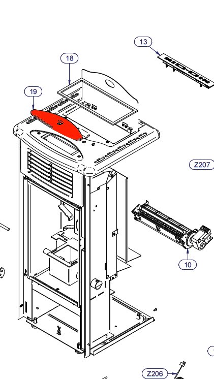 Wamsler PO 59 afdækningsplade bordeaux Wamsler PO 59 afdækningsplade bordeaux