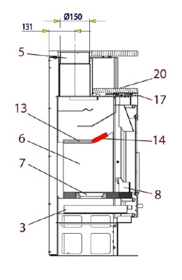 Haas+Sohn Vitorre 275.15 Zugumlenkung vorne Prallplatte Haas+Sohn Vitorre 275.15 Zugumlenkung vorne Prallplatte