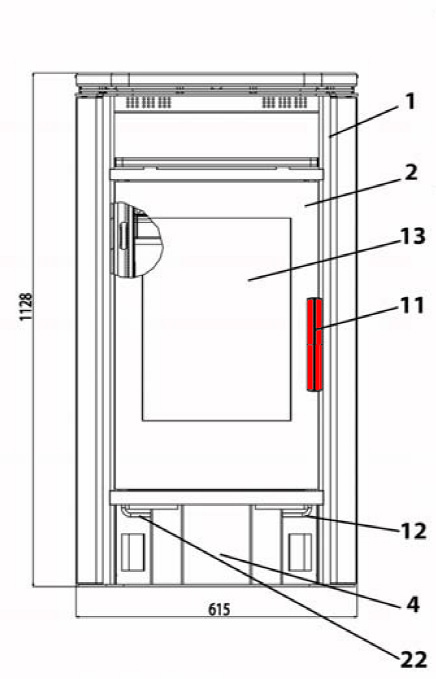 Haas-Sohn Nordal II 249.17 uchwyt drzwi