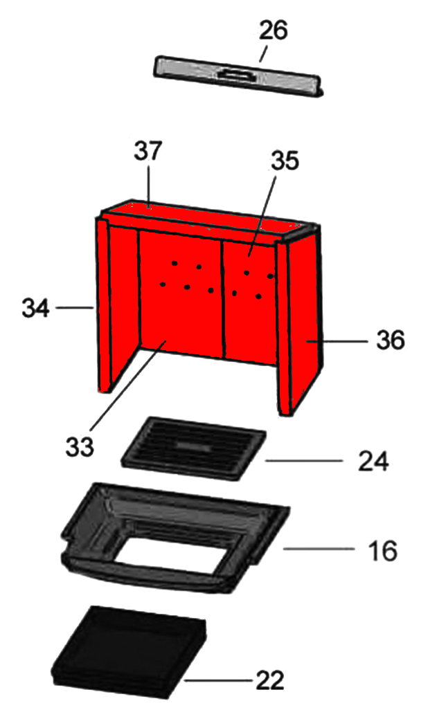 Justus Reno R revêtement de chambre de combustion B Justus Reno R revêtement de chambre de combustion B