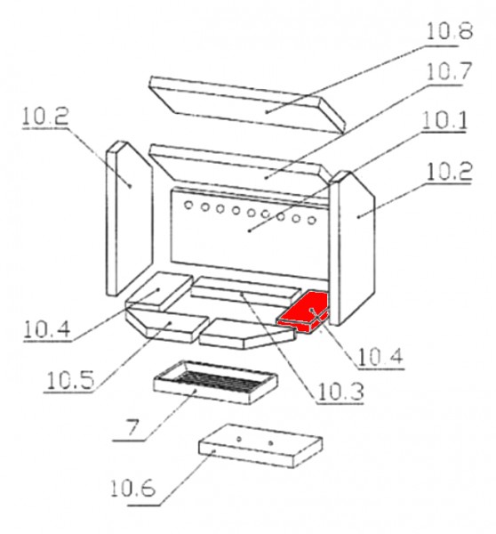 Oranier Fjord 8 Bodemsteen rechts E Oranier Fjord 8 Bodemsteen rechts E