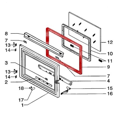 Supra HF 786 T dørpakning Supra HF 786 T dørpakning