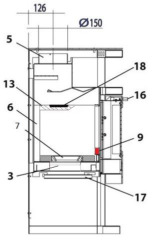 Haas-Sohn Fuego 287.12 ruszt stojący