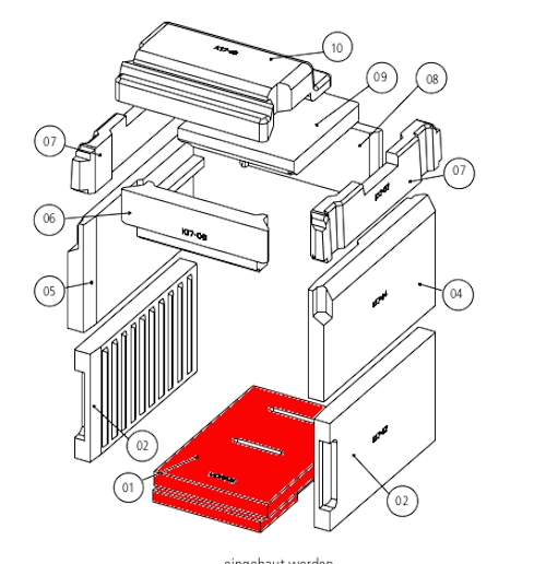 Leda Rubin K17 Bodenstein Feuerraumstein Leda Rubin K17 Bodenstein Feuerraumstein