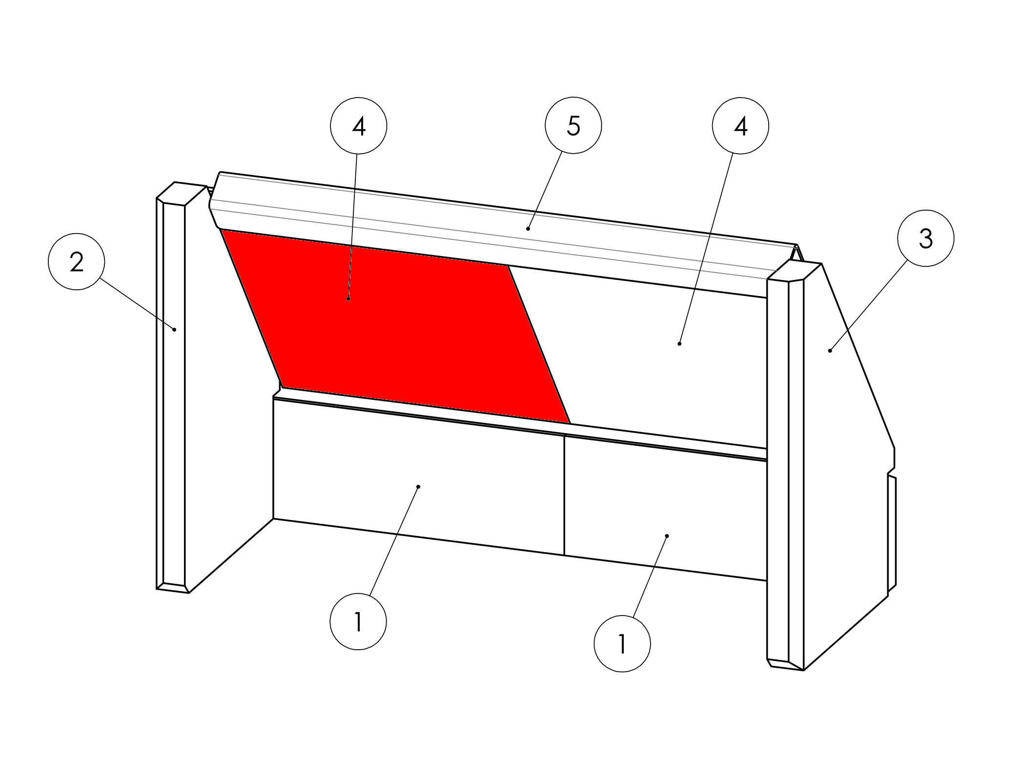 Fireplace Adamis Zugumlenkung links unten B