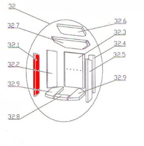 Oranier Polar 6 pierre latérale gauche avant B Oranier Polar 6 pierre latérale gauche avant B