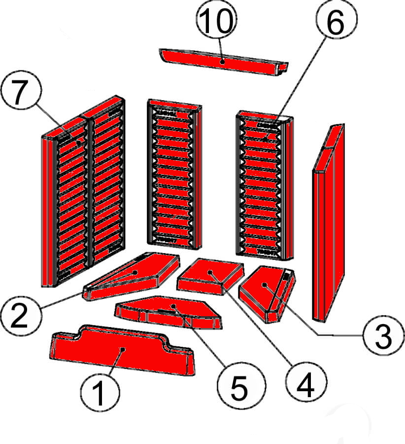 Austroflamm Fireplace 2 skamolsæt D Austroflamm Fireplace 2 skamolsæt D