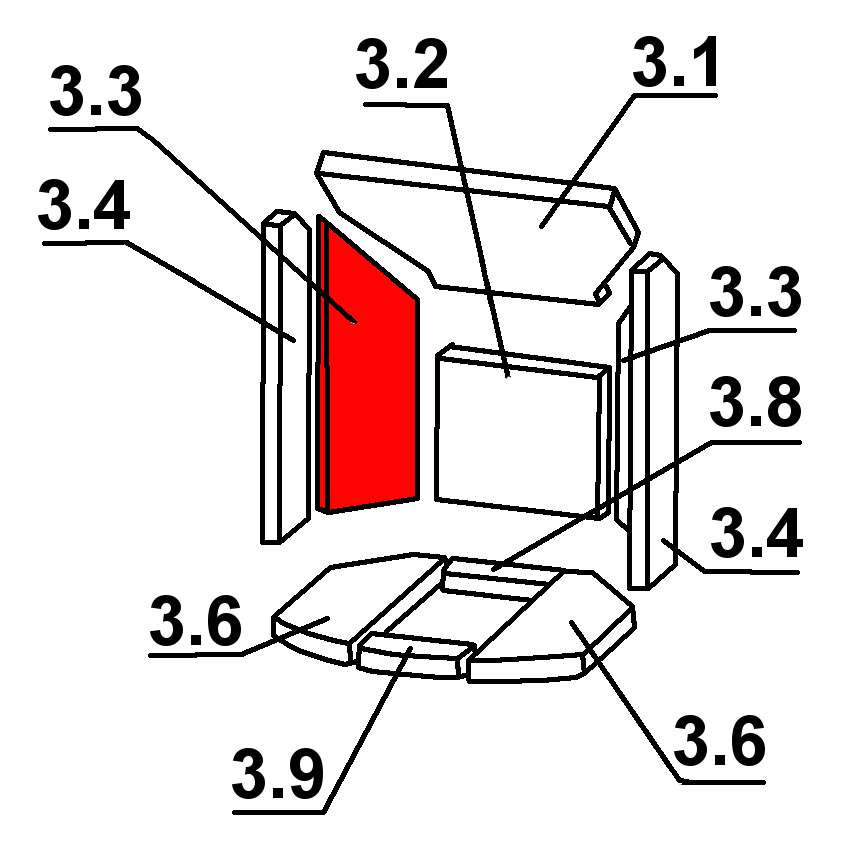 Oranier Arktis 8 Seitenstein links hinten A Vermiculitestein Oranier Arktis 8 Seitenstein links hinten A Vermiculitestein