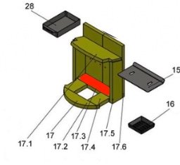 Justus Föhr Bodenstein hinten Brennraumstein Justus Föhr Bodenstein hinten Brennraumstein