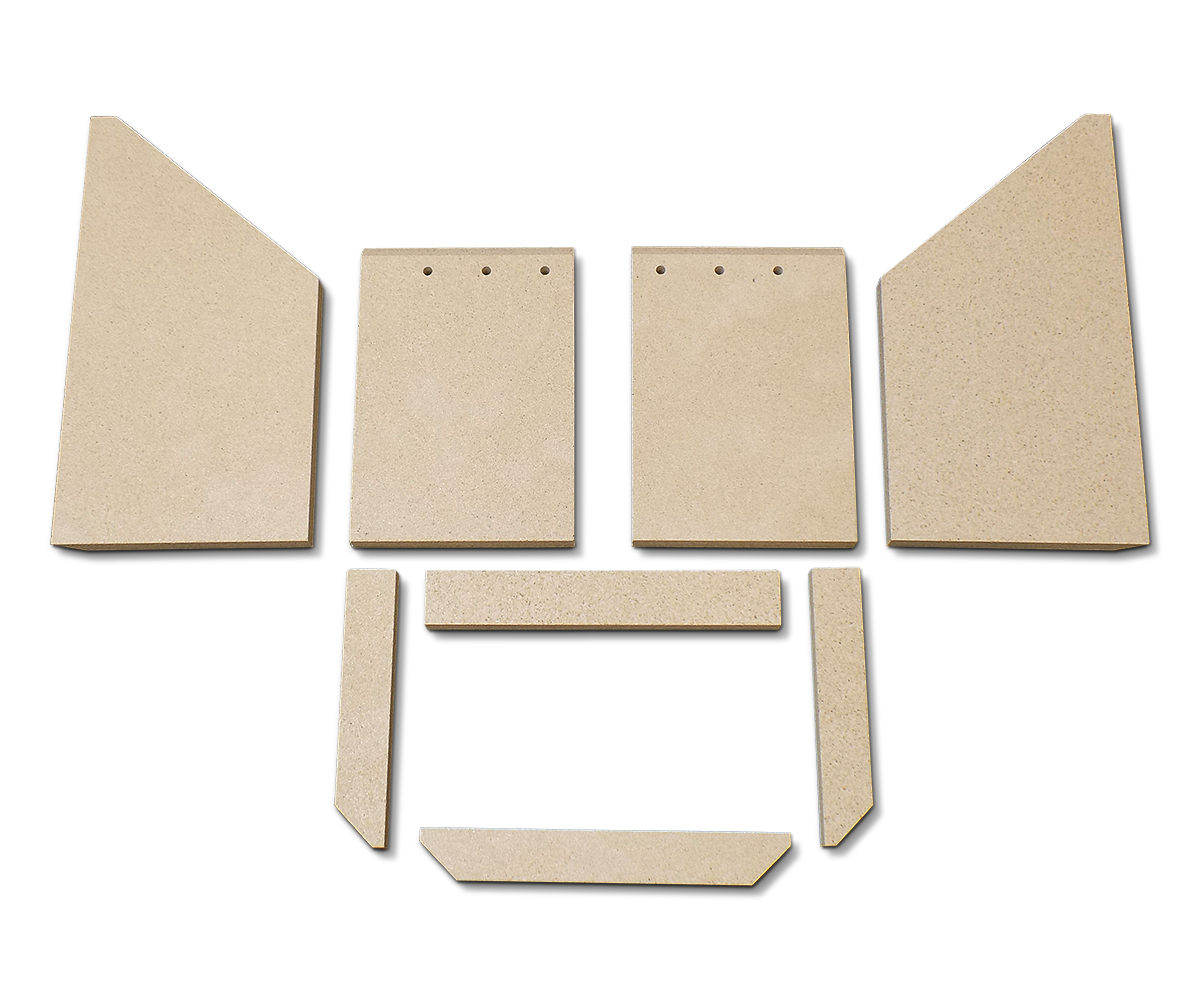 Techfire Andromeda rivestimento focolare B Techfire Andromeda rivestimento focolare B