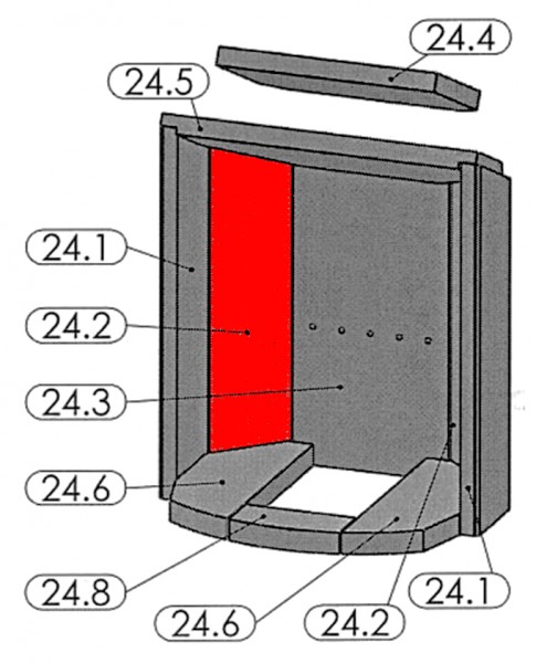 Oranier Pori 7 Zijsteen links achteraan A Oranier Pori 7 Zijsteen links achteraan A
