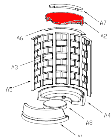 Austroflamm Odysseus vlamplaat