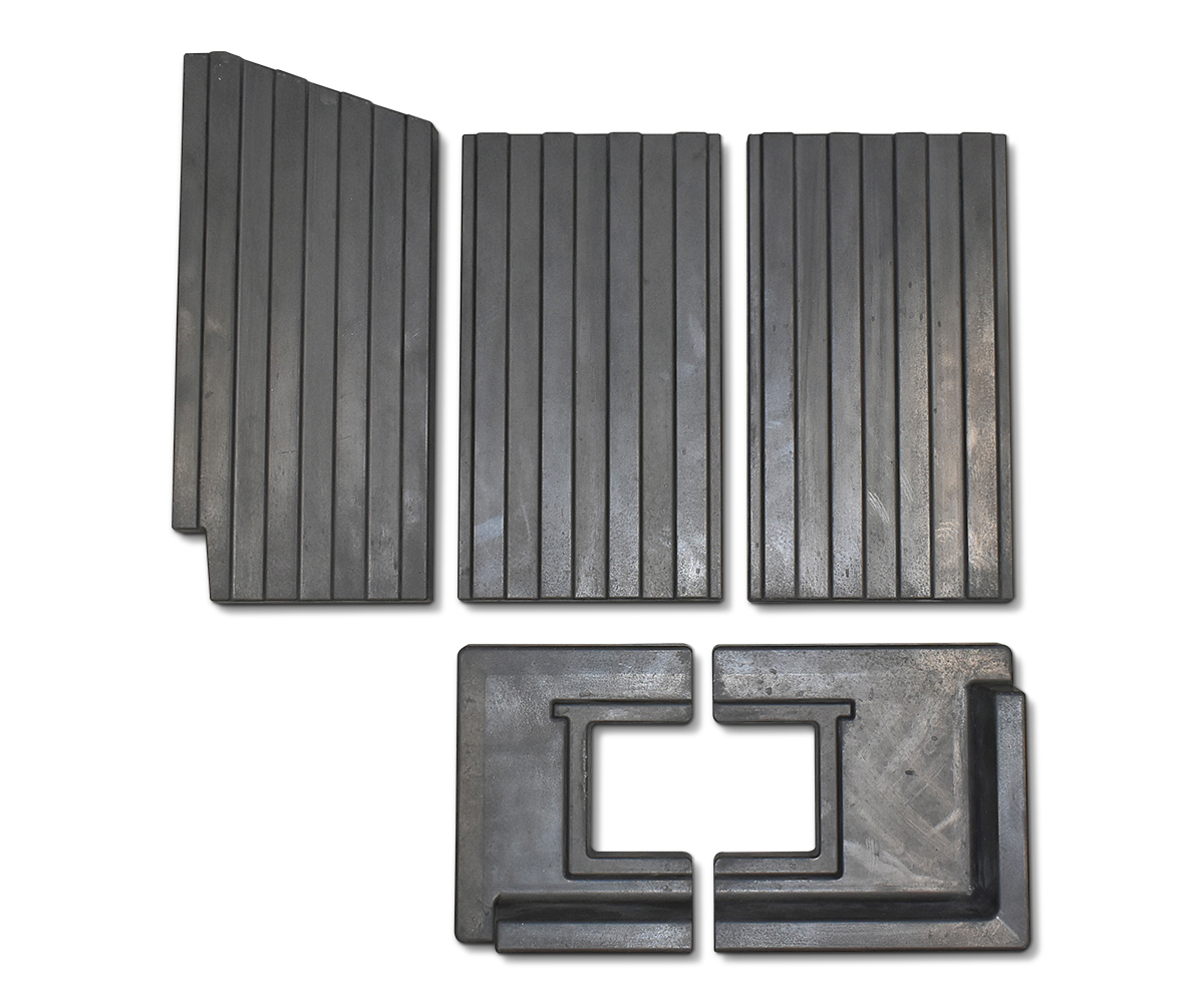 Spartherm Lungo 2R rivestimento focolare set nero